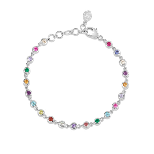 DOWER & HALL Array Gemstone Line Bracelet TWB75-S-MULTI