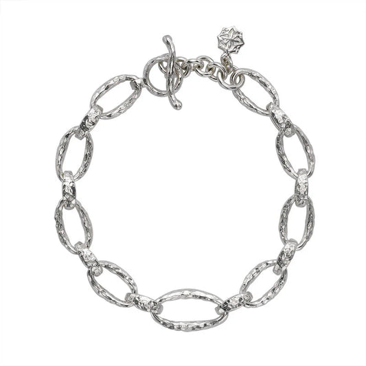 DOWER & HALL Men’s Oval Link Nomad Bracelet NB21M-S-MEDIUM