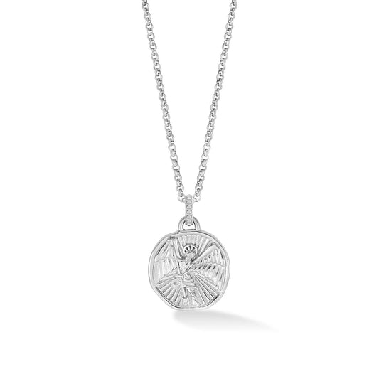 DOWER & HALL Men’s St. Michael Talisman Necklace SCP28M-S-22