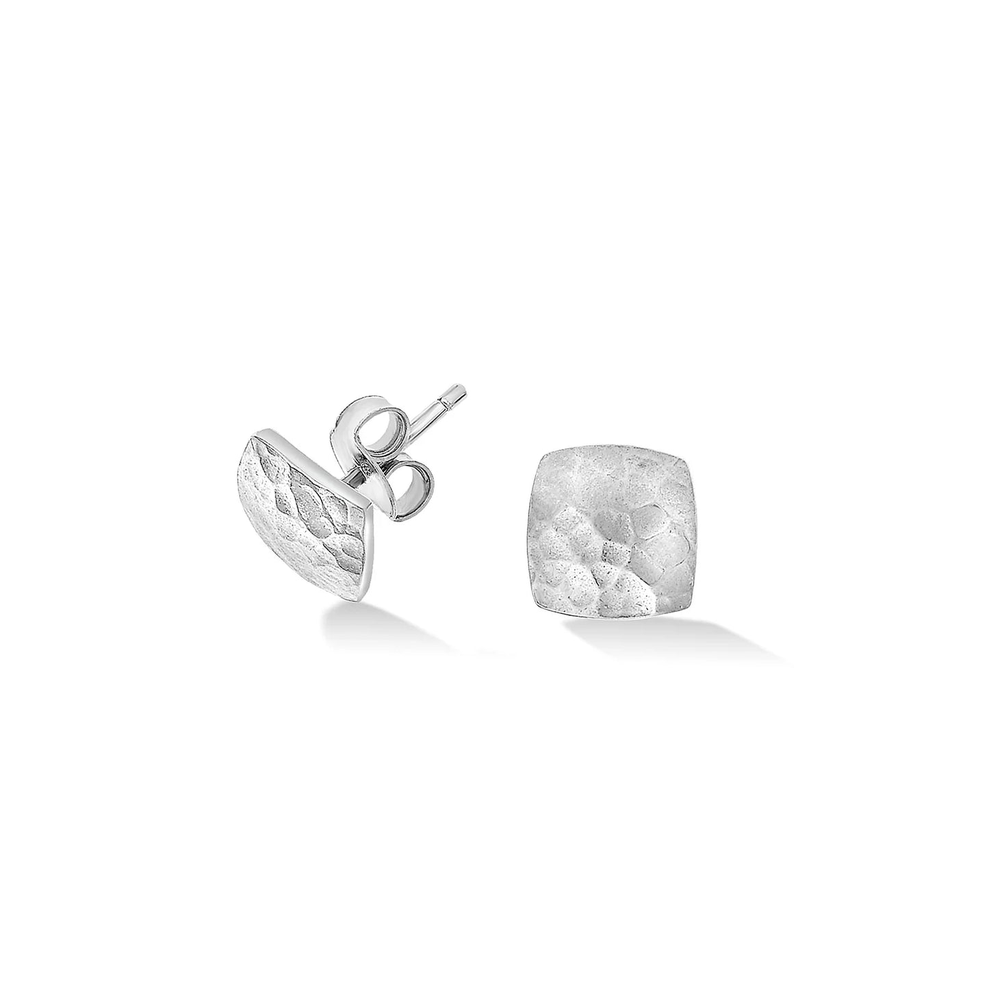 DOWER & HALL Small Flat Square Nomad Studs NE235-S