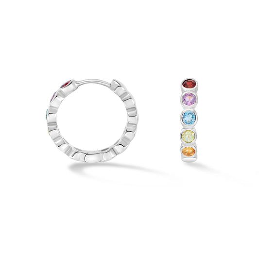 DOWER & HALL Tutti Frutti Huggie Hoops TWE49-S-MULTI