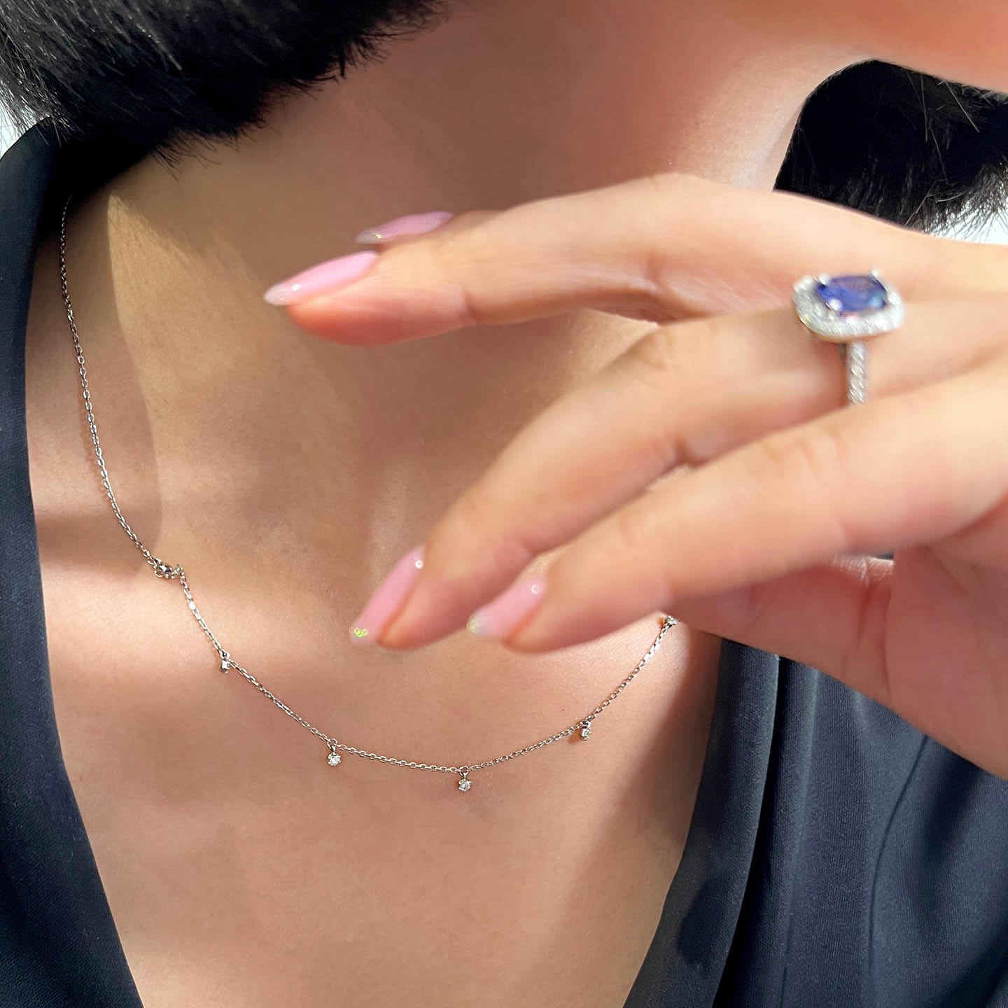 Beards Diamond Dot Necklace