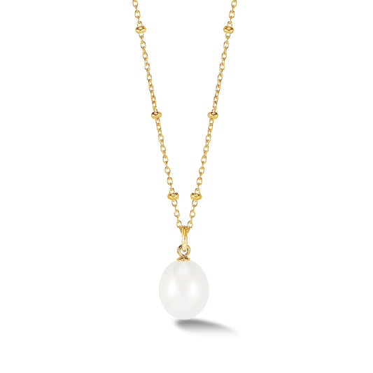 DOWER & HALL Timeless Freshwater Pearl Pendant PLP41-V-WP-18