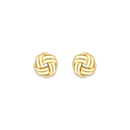Beards 9ct Yellow Gold Knot Earrings EA196