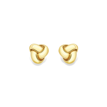Beards 9ct Yellow Gold Knot Earrings EA243