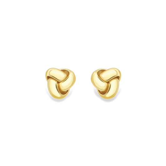 Beards 9ct Yellow Gold Knot Earrings EA243