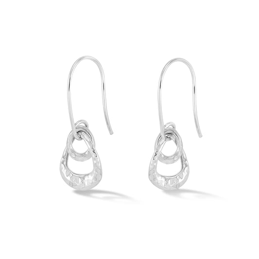 Dower & Hall Entwined Double Oval Drop Earrings EWE20-S
