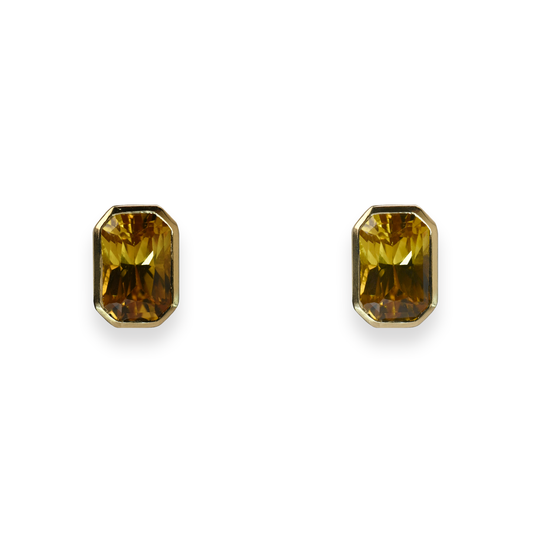 Beards Jewellers Yellow Sapphire Earrings