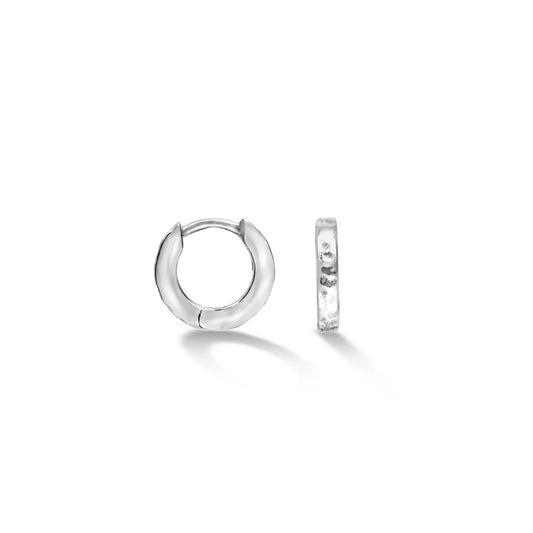 Dower & Hall Small Hammered Nomad Hoops HHE10-S