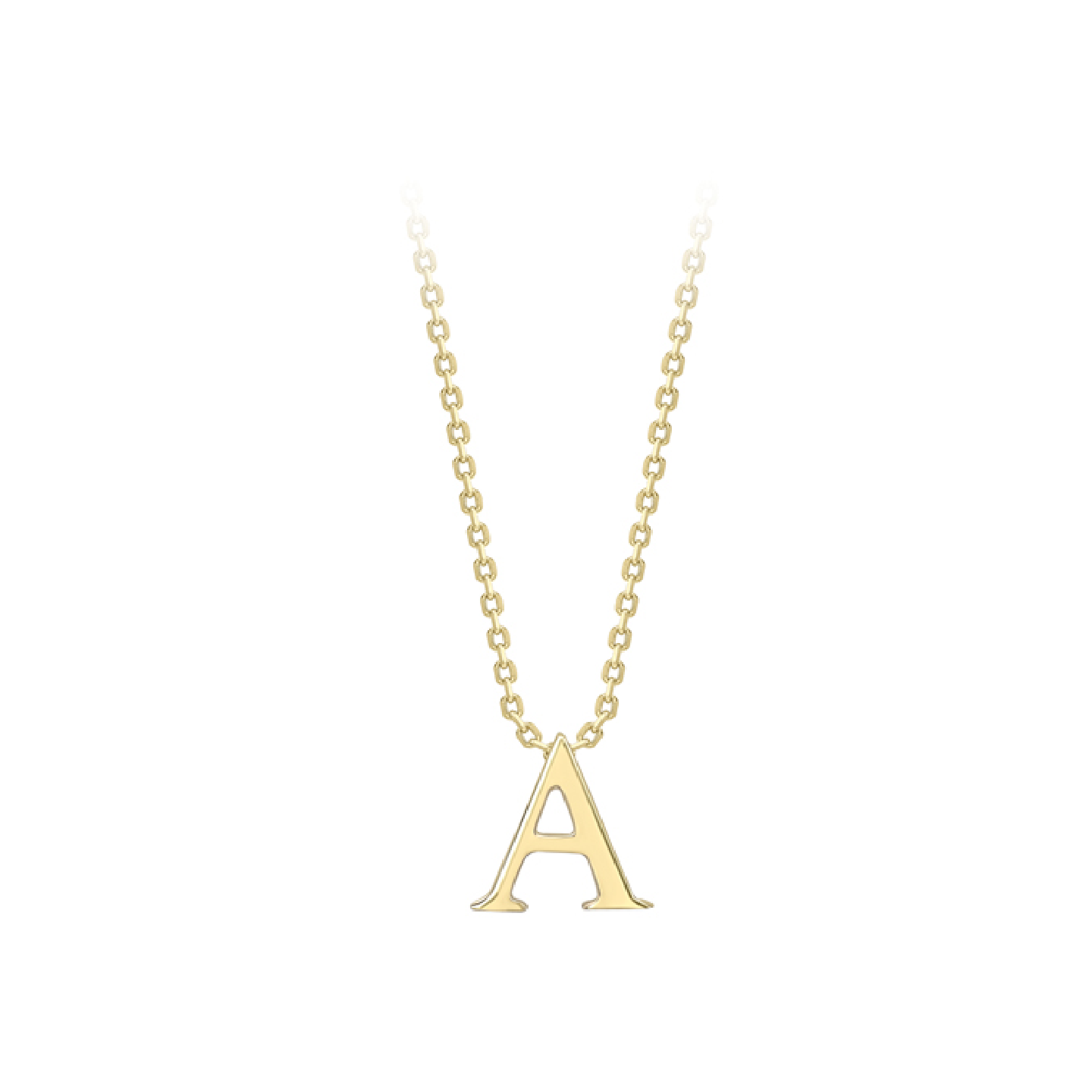 Beards 9ct Yellow Gold Initial Necklace A-Z