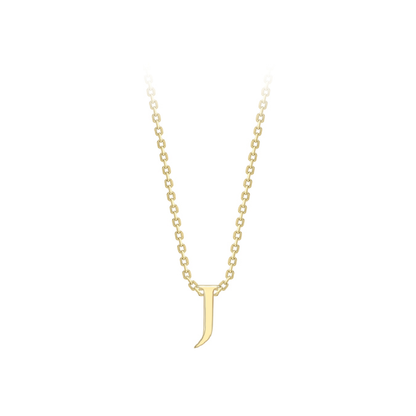 Beards 9ct Yellow Gold Initial Necklace A-Z