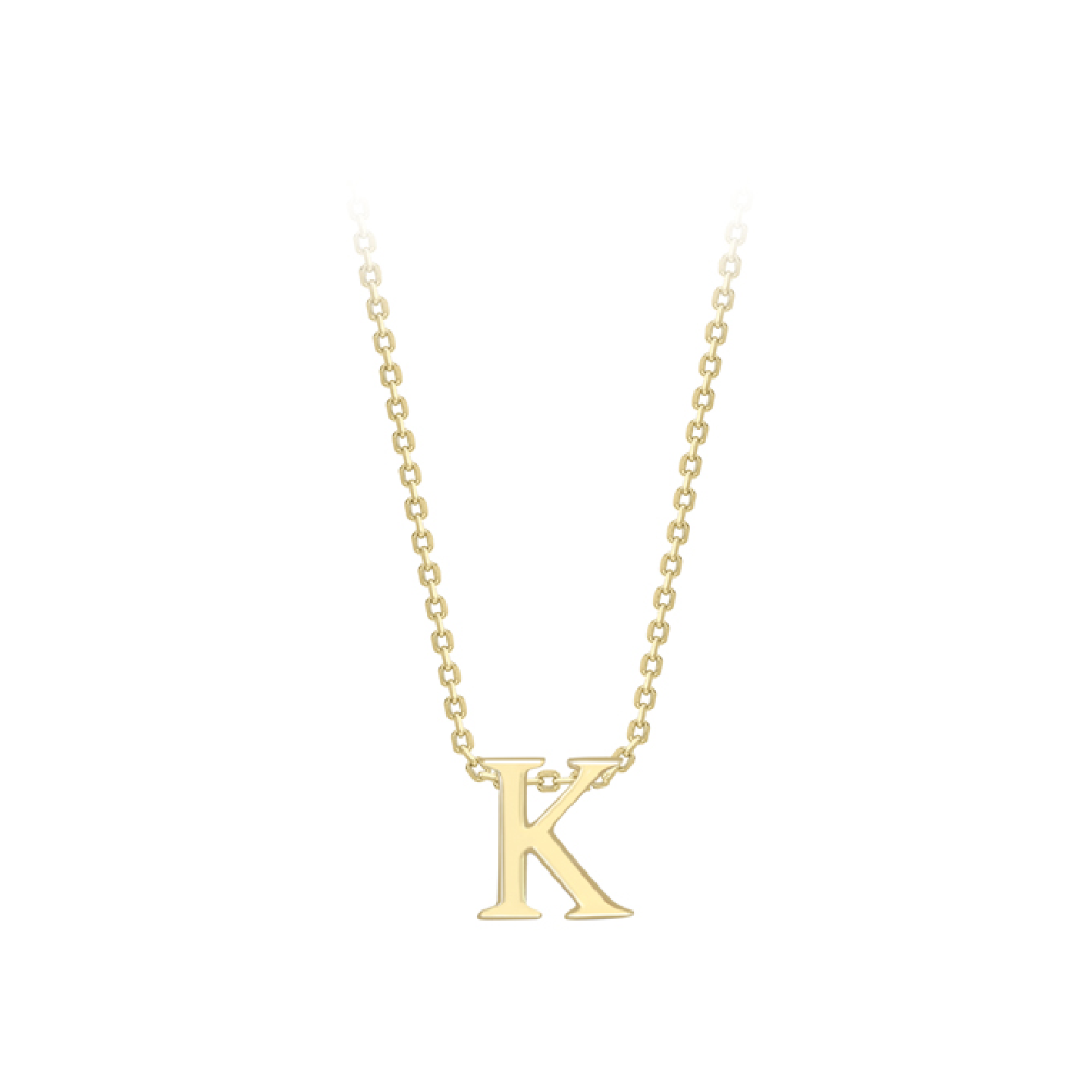 Beards 9ct Yellow Gold Initial Necklace A-Z