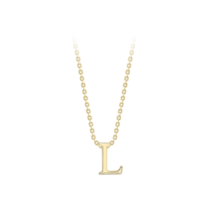Beards 9ct Yellow Gold Initial Necklace A-Z