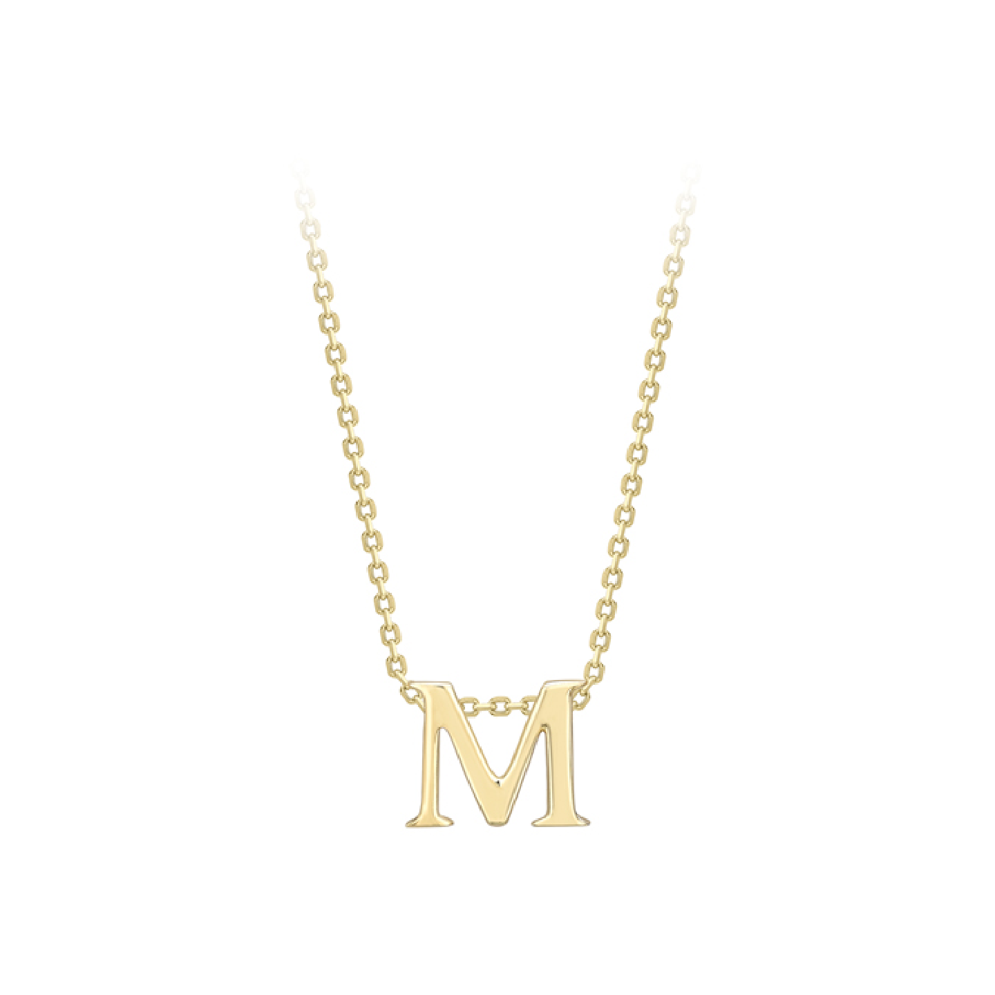 Beards 9ct Yellow Gold Initial Necklace A-Z