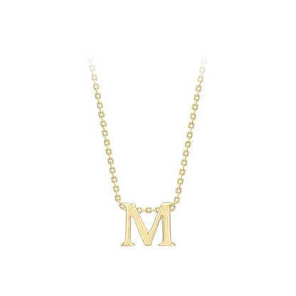 Beards 9ct Yellow Gold Initial Necklace A-Z
