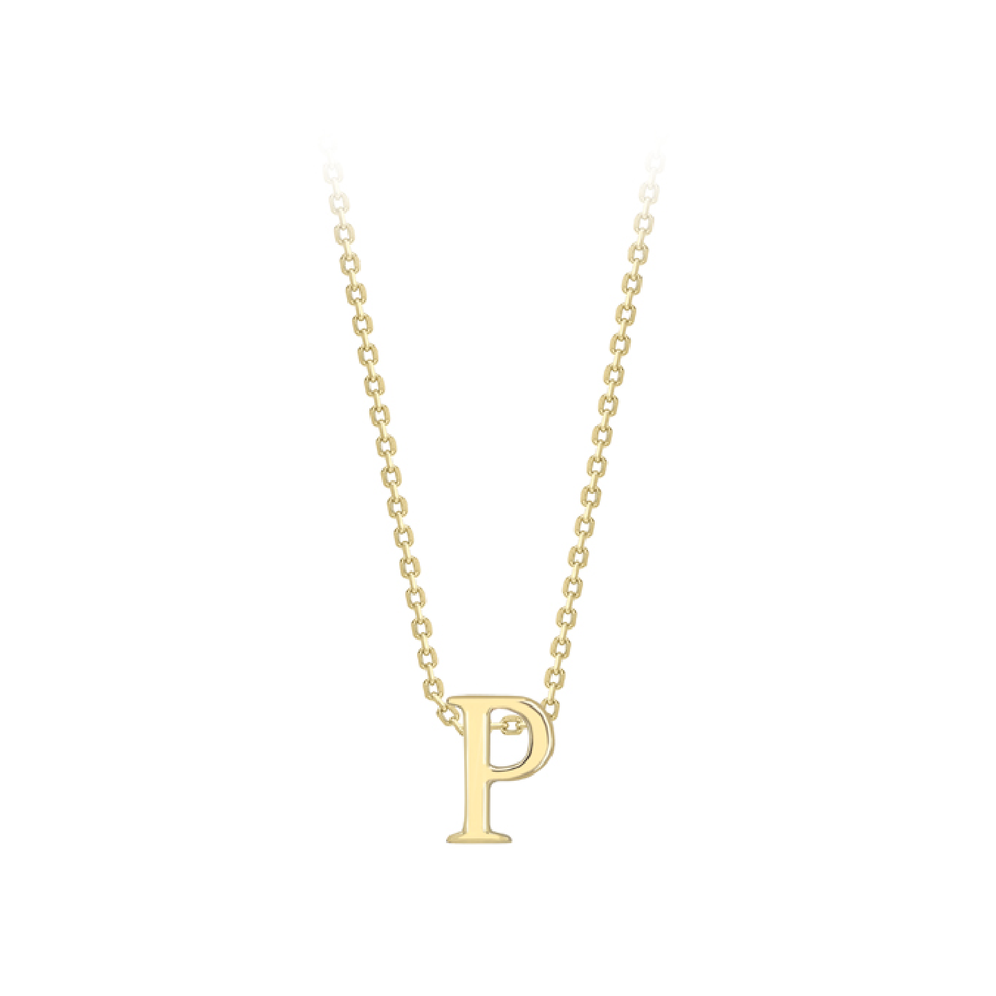 Beards 9ct Yellow Gold Initial Necklace A-Z