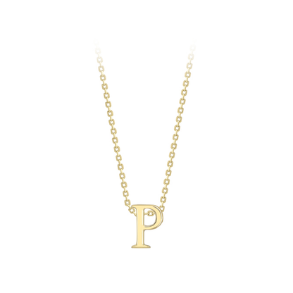 Beards 9ct Yellow Gold Initial Necklace A-Z