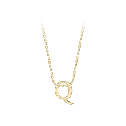 Beards 9ct Yellow Gold Initial Necklace A-Z
