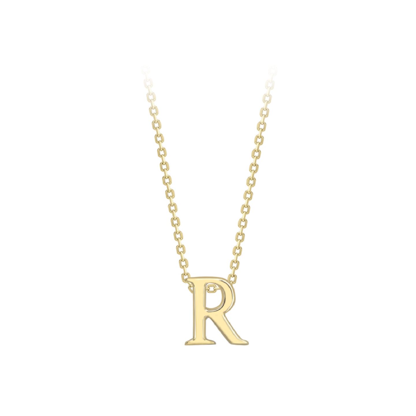 Beards 9ct Yellow Gold Initial Necklace A-Z