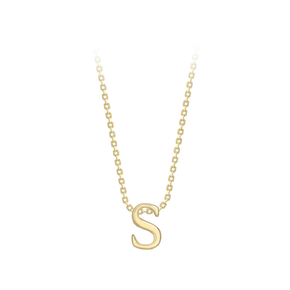 Beards 9ct Yellow Gold Initial Necklace A-Z