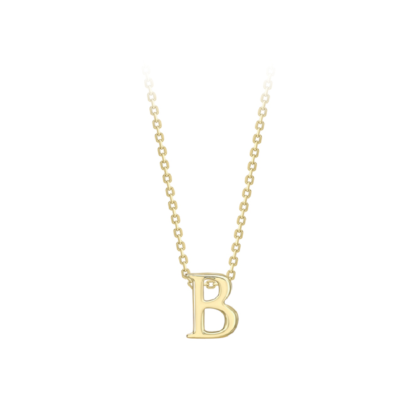 Beards 9ct Yellow Gold Initial Necklace A-Z