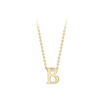Beards 9ct Yellow Gold Initial Necklace A-Z