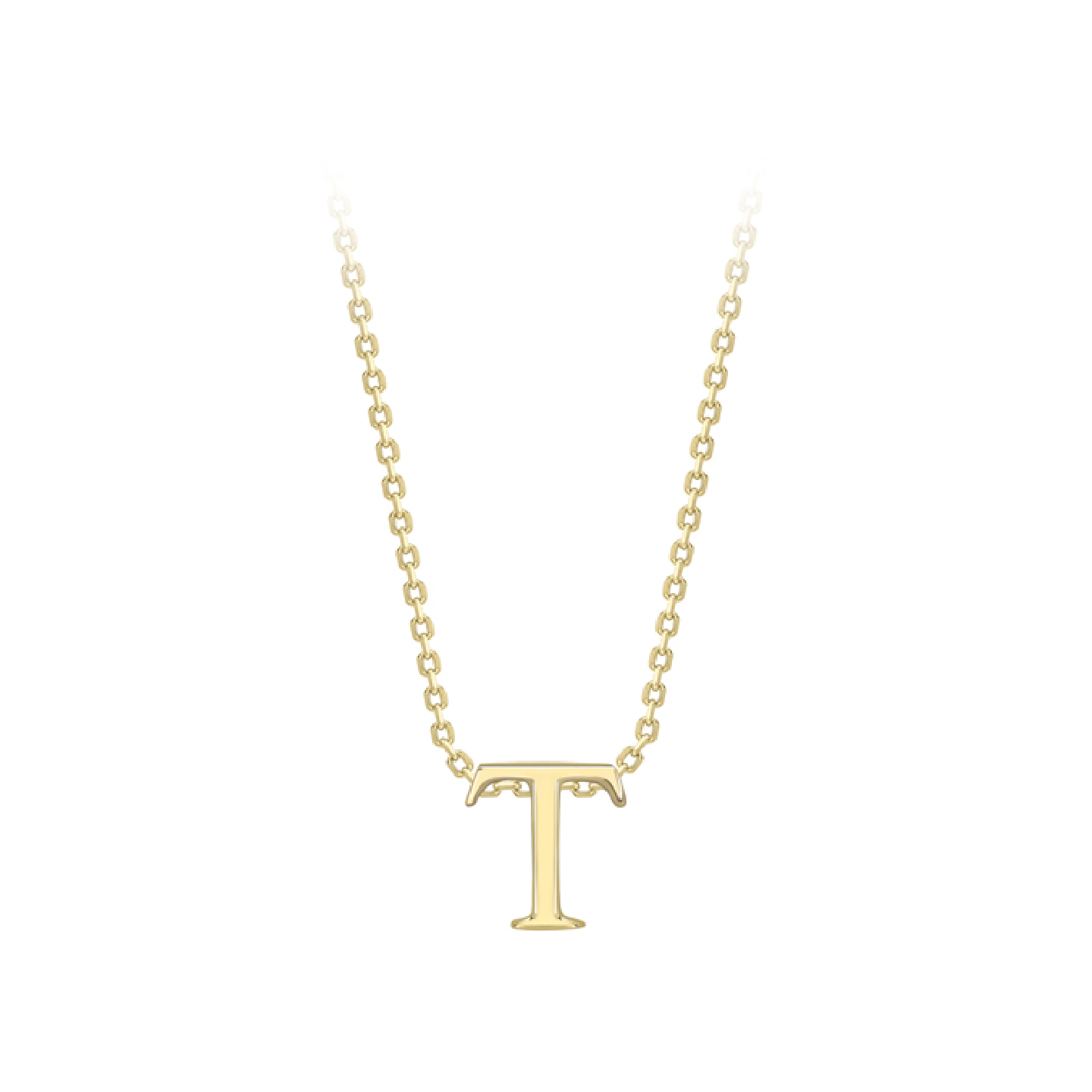Beards 9ct Yellow Gold Initial Necklace A-Z