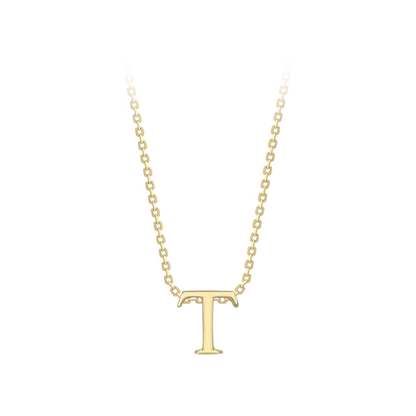 Beards 9ct Yellow Gold Initial Necklace A-Z