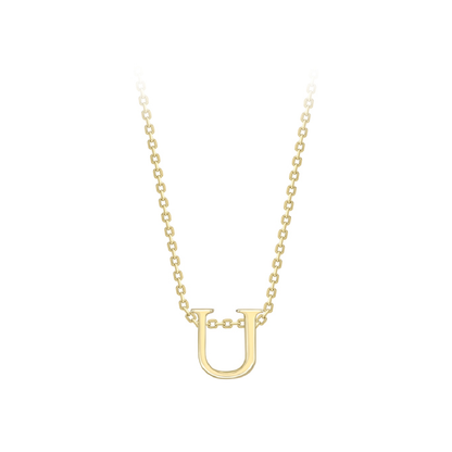 Beards 9ct Yellow Gold Initial Necklace A-Z