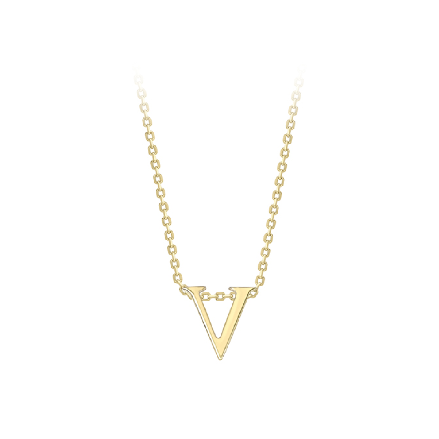Beards 9ct Yellow Gold Initial Necklace A-Z