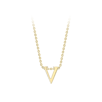 Beards 9ct Yellow Gold Initial Necklace A-Z