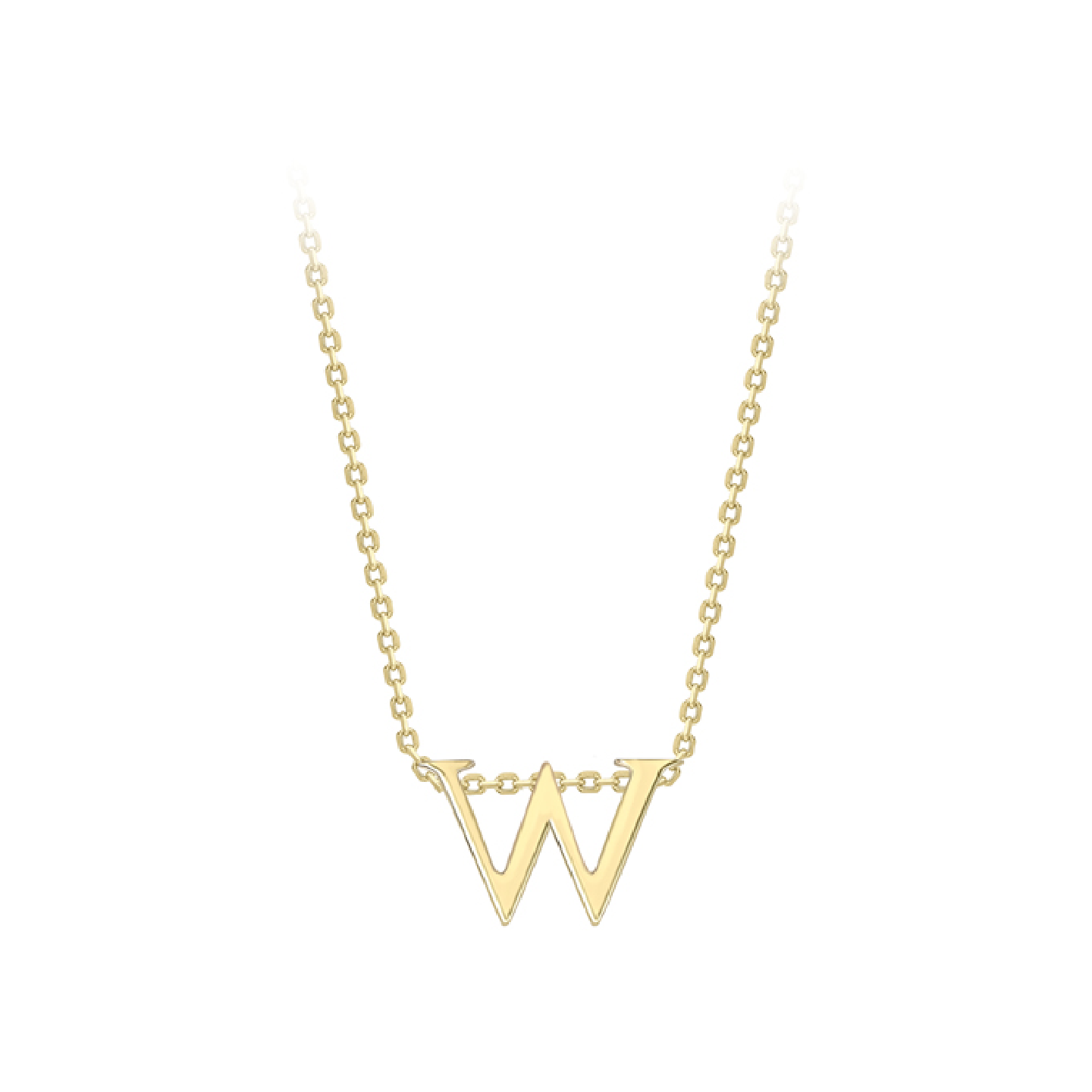 Beards 9ct Yellow Gold Initial Necklace A-Z