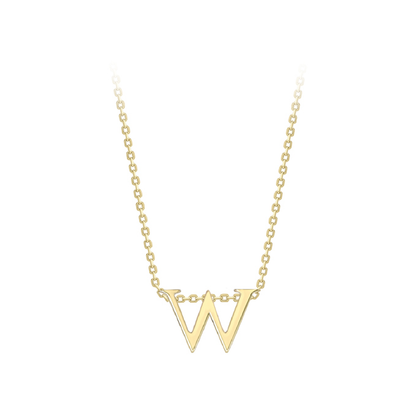 Beards 9ct Yellow Gold Initial Necklace A-Z