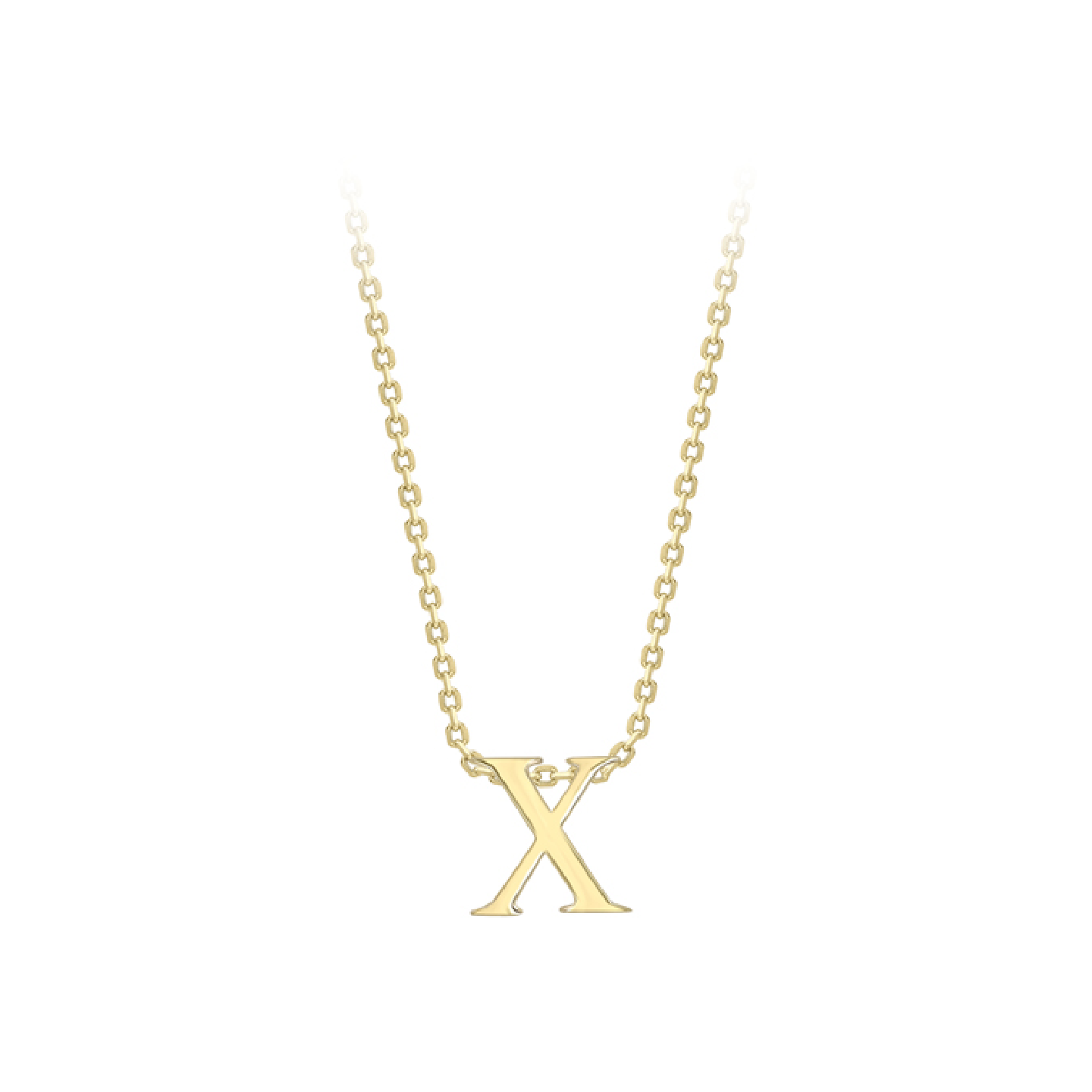 Beards 9ct Yellow Gold Initial Necklace A-Z