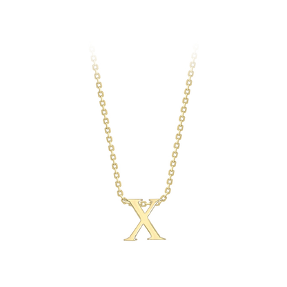 Beards 9ct Yellow Gold Initial Necklace A-Z