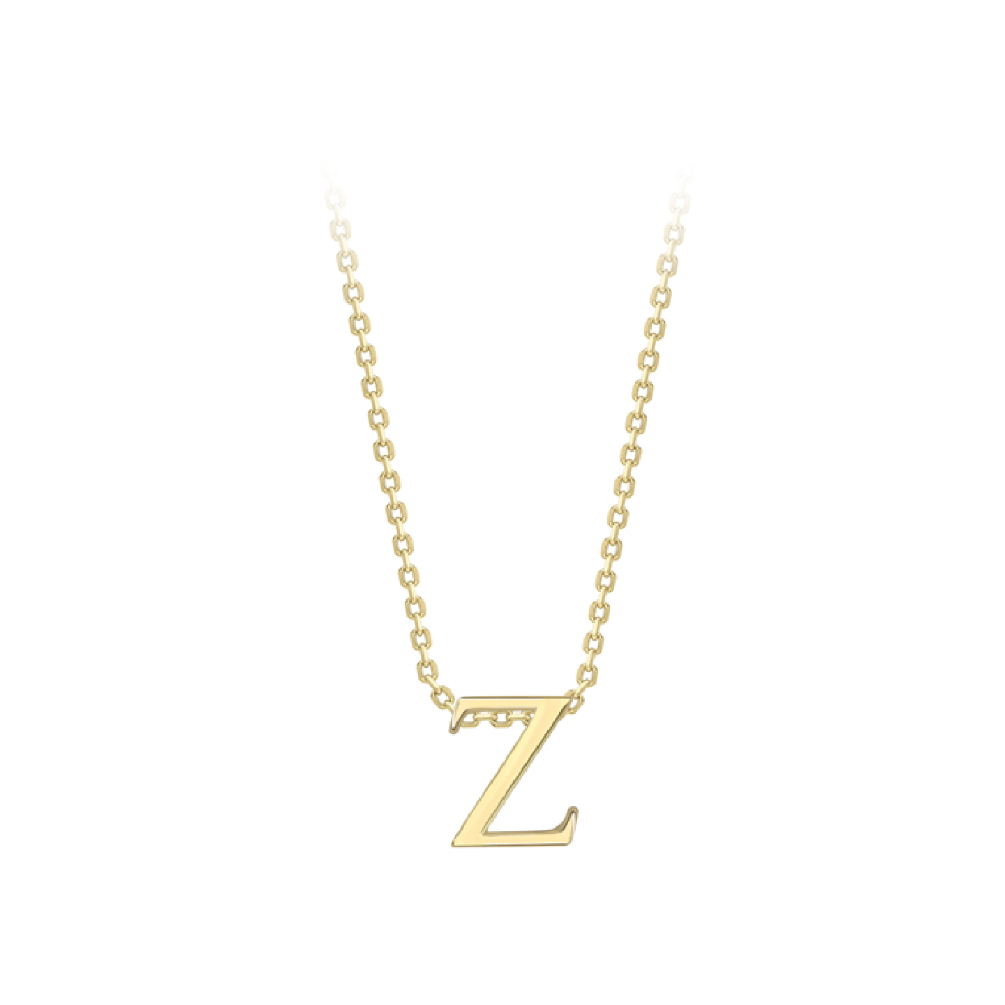 Beards 9ct Yellow Gold Initial Necklace A-Z