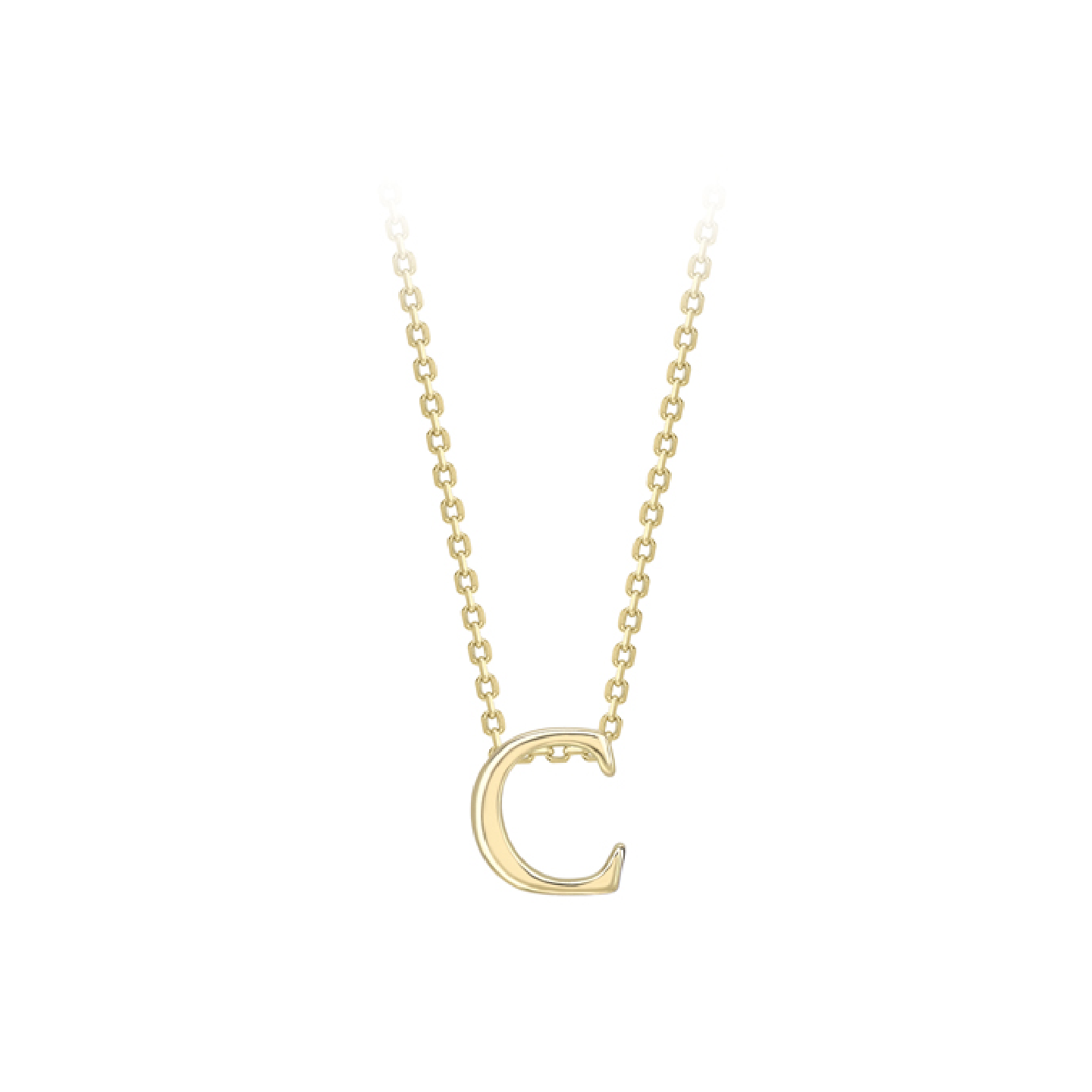 Beards 9ct Yellow Gold Initial Necklace A-Z