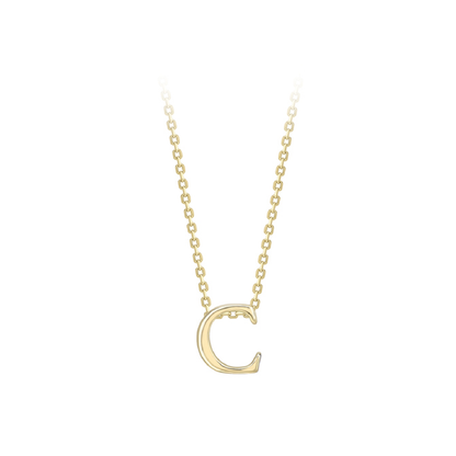 Beards 9ct Yellow Gold Initial Necklace A-Z