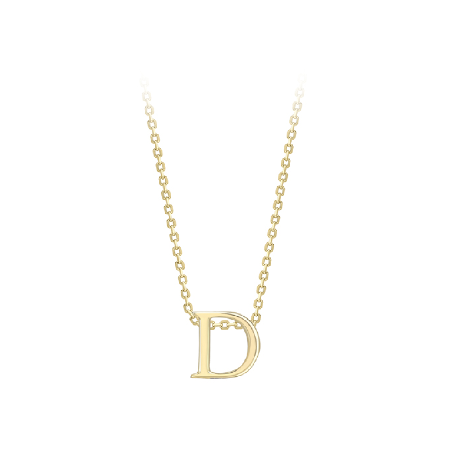 Beards 9ct Yellow Gold Initial Necklace A-Z
