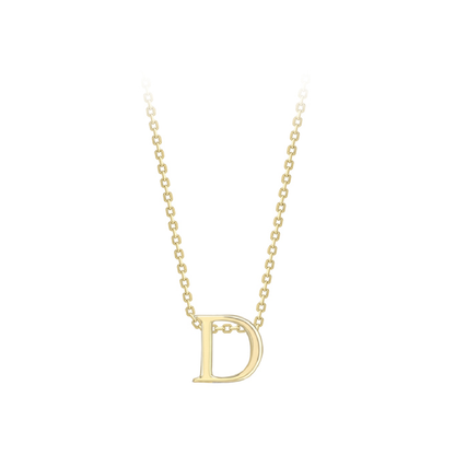 Beards 9ct Yellow Gold Initial Necklace A-Z