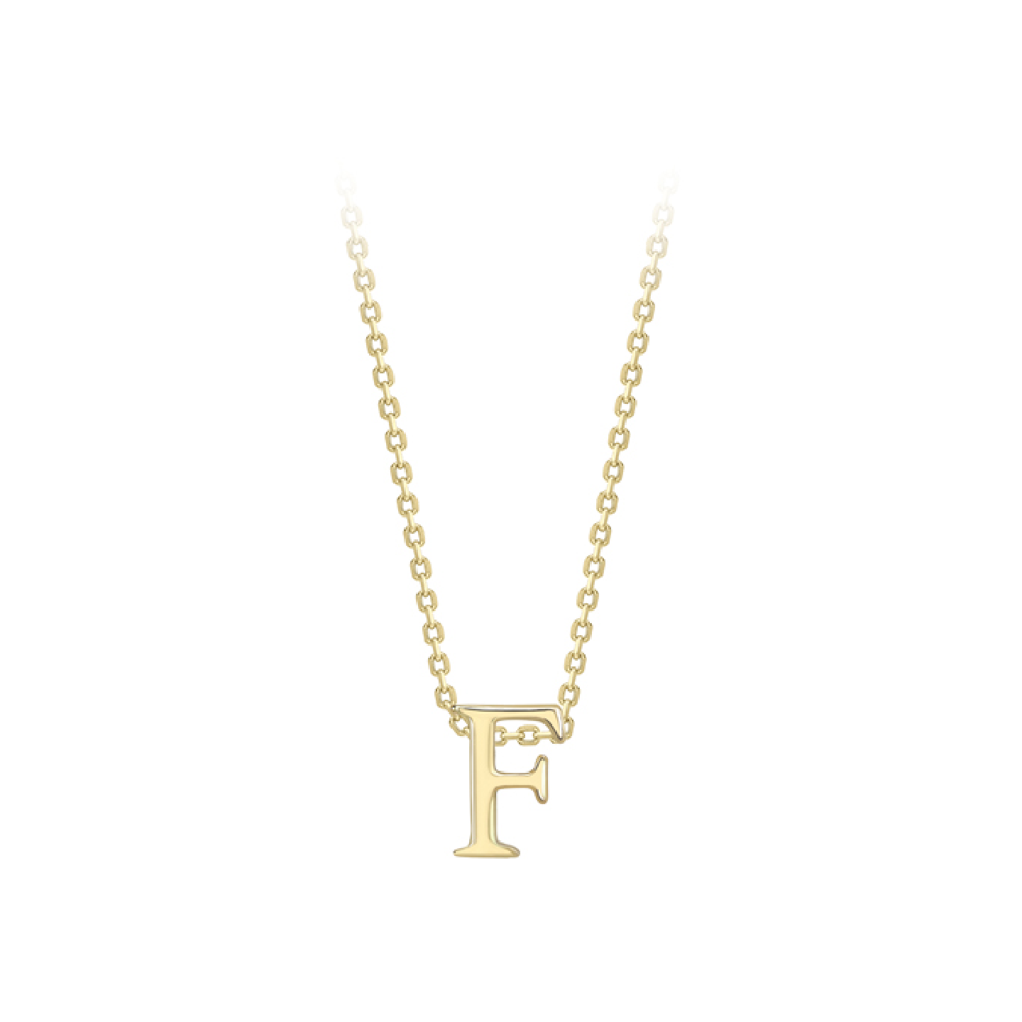 Beards 9ct Yellow Gold Initial Necklace A-Z