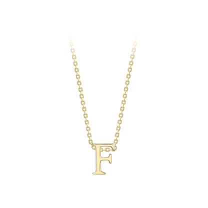 Beards 9ct Yellow Gold Initial Necklace A-Z