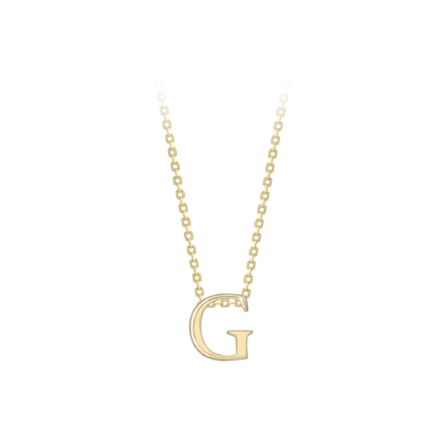 Beards 9ct Yellow Gold Initial Necklace A-Z