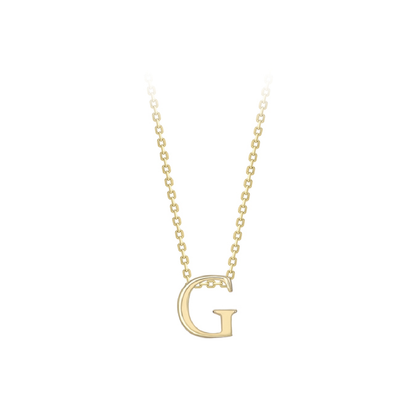 Beards 9ct Yellow Gold Initial Necklace A-Z
