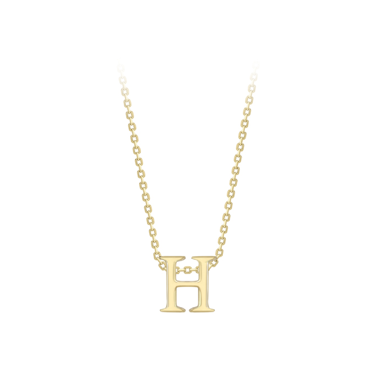 Beards 9ct Yellow Gold Initial Necklace A-Z