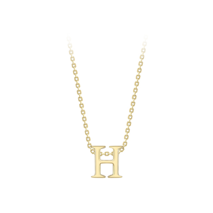 Beards 9ct Yellow Gold Initial Necklace A-Z