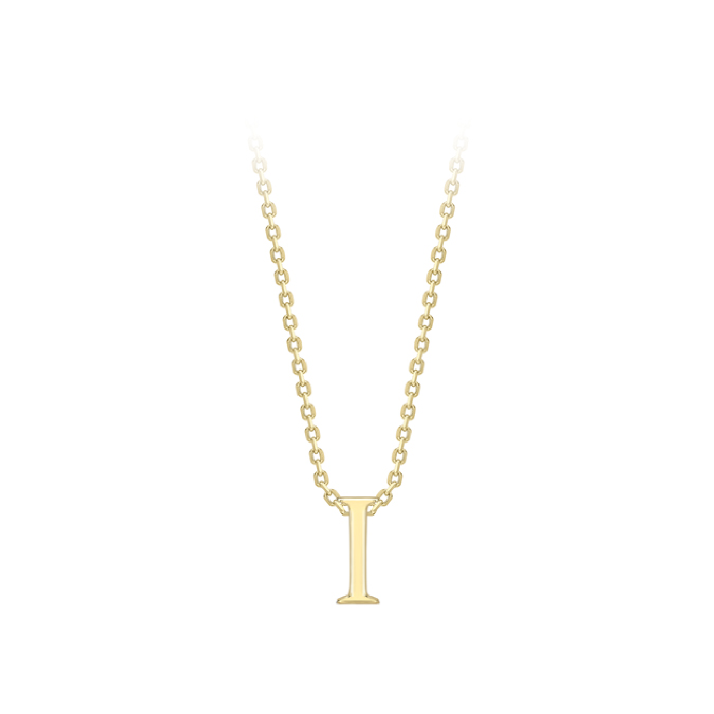 Beards 9ct Yellow Gold Initial Necklace A-Z