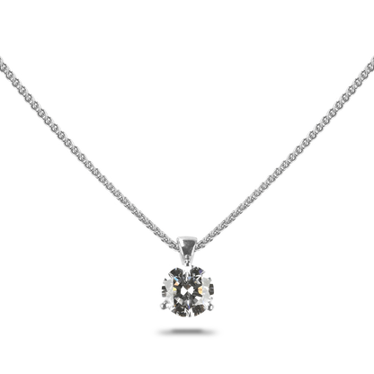 Beards Silver Lab Grown Pendant 1.5ct