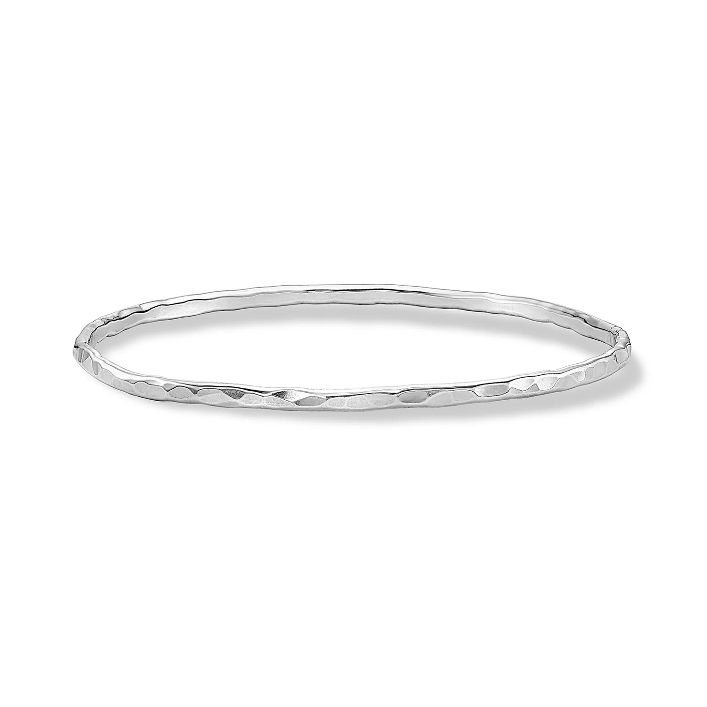 DOWER & HALL 3mm Hammered Nomad Bangle NBG25-S-MED