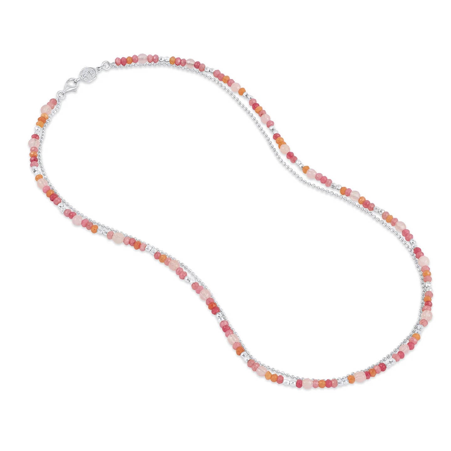 Dower & Hall Peach Fuzz Orissa Necklace FHBN23-S-PEACH-18